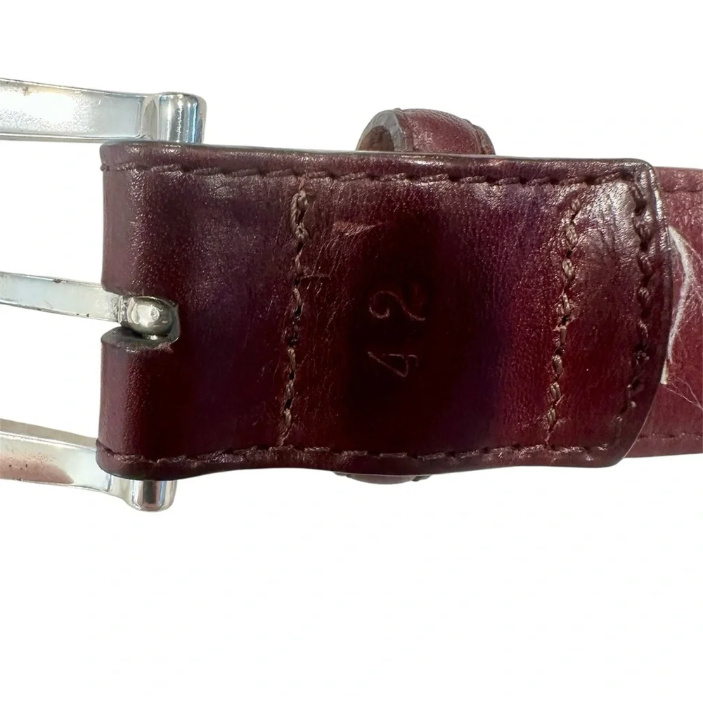 Orvis Women's Woven Braid Detail Brown Leather Belt